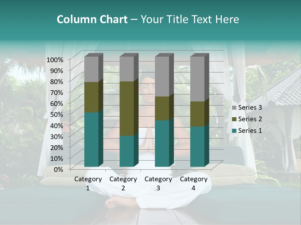 20-25 Years Woman Portrait During Yoga At Exotic Surrounding, Bali Indonesia PowerPoint Template