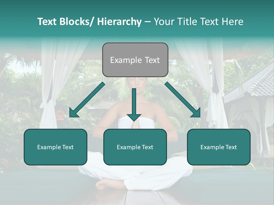 20-25 Years Woman Portrait During Yoga At Exotic Surrounding, Bali Indonesia PowerPoint Template