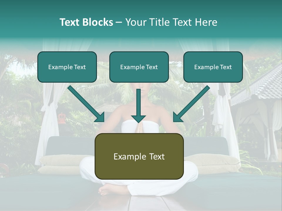 20-25 Years Woman Portrait During Yoga At Exotic Surrounding, Bali Indonesia PowerPoint Template