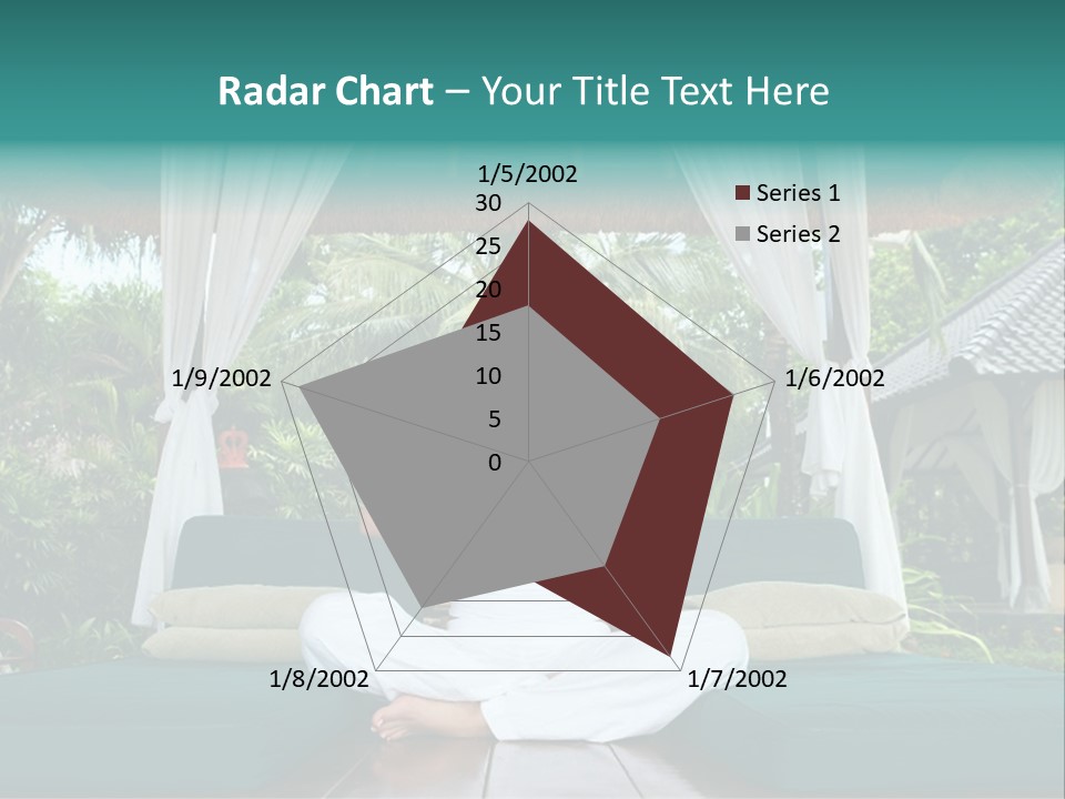 20-25 Years Woman Portrait During Yoga At Exotic Surrounding, Bali Indonesia PowerPoint Template