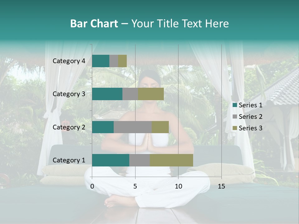 20-25 Years Woman Portrait During Yoga At Exotic Surrounding, Bali Indonesia PowerPoint Template