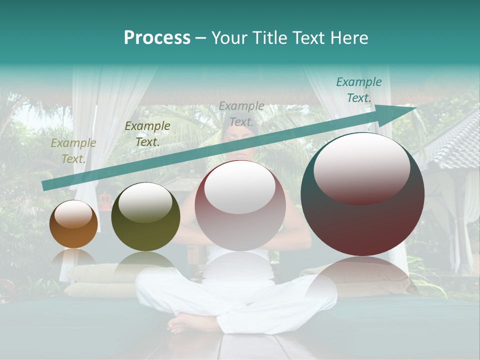 20-25 Years Woman Portrait During Yoga At Exotic Surrounding, Bali Indonesia PowerPoint Template