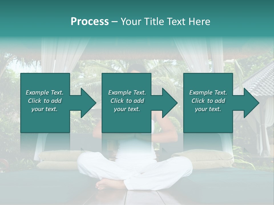 20-25 Years Woman Portrait During Yoga At Exotic Surrounding, Bali Indonesia PowerPoint Template