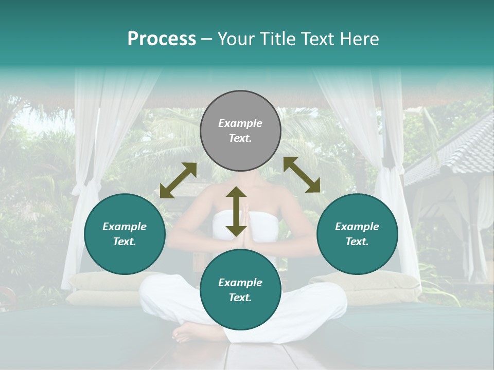 20-25 Years Woman Portrait During Yoga At Exotic Surrounding, Bali Indonesia PowerPoint Template