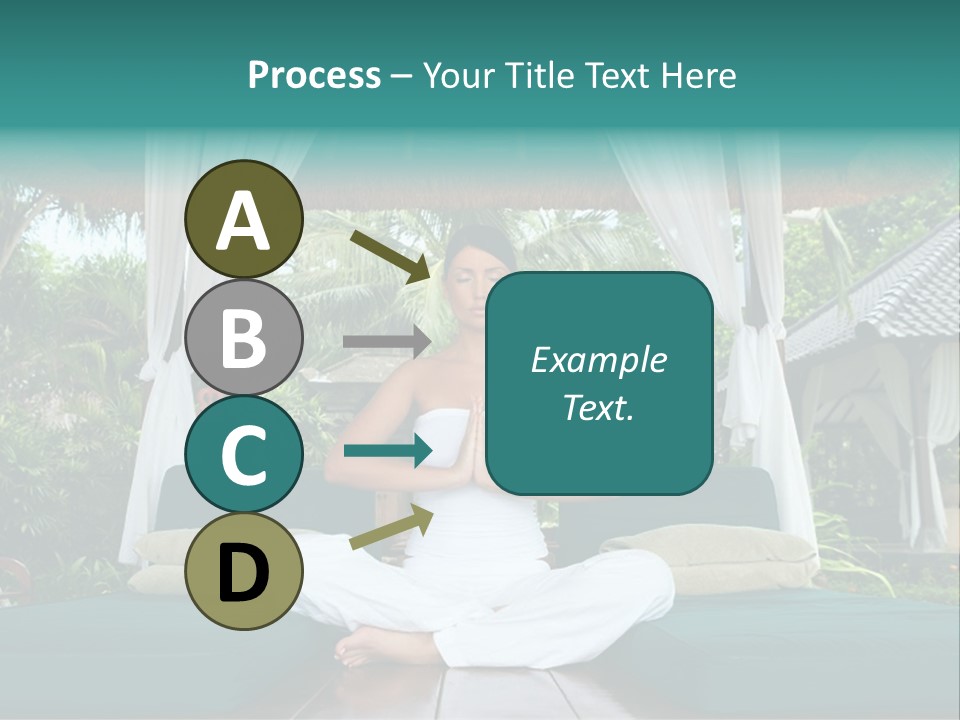 20-25 Years Woman Portrait During Yoga At Exotic Surrounding, Bali Indonesia PowerPoint Template