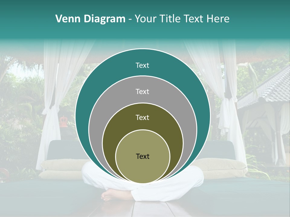 20-25 Years Woman Portrait During Yoga At Exotic Surrounding, Bali Indonesia PowerPoint Template