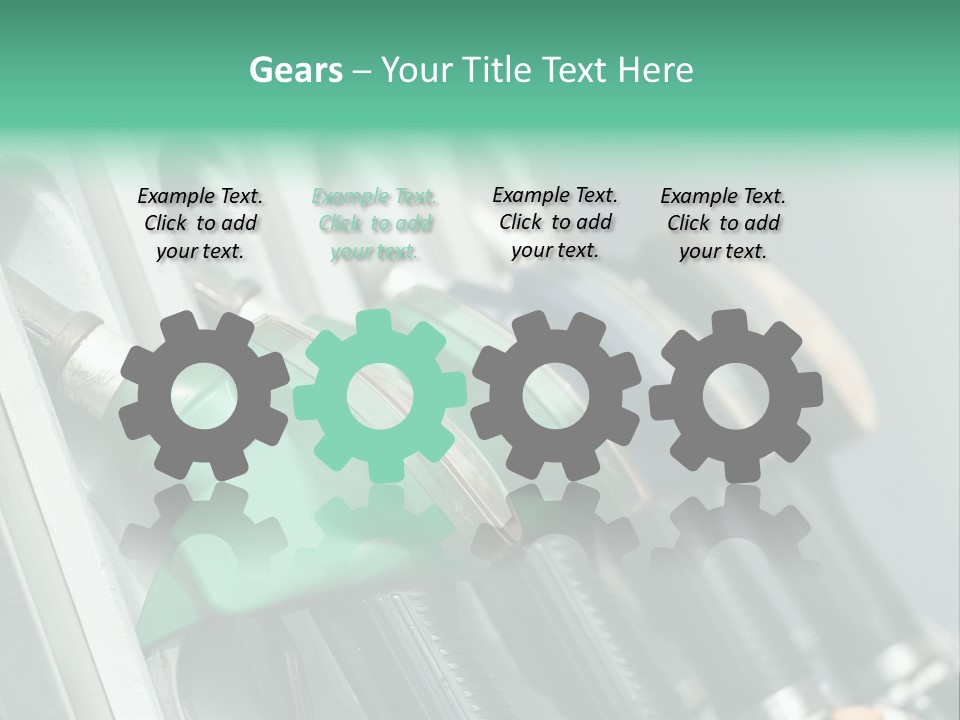 Large Interior With High Ceiling And Posh Chandeliers PowerPoint Template