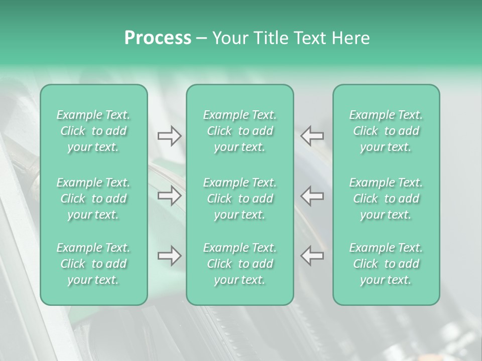 Large Interior With High Ceiling And Posh Chandeliers PowerPoint Template
