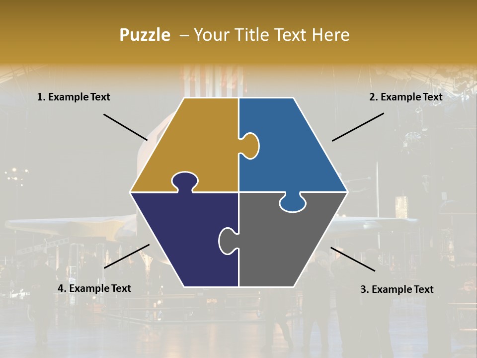 Editorial Use Only. Space Shuttle Enterprise At The National Air And Space Museum. PowerPoint Template