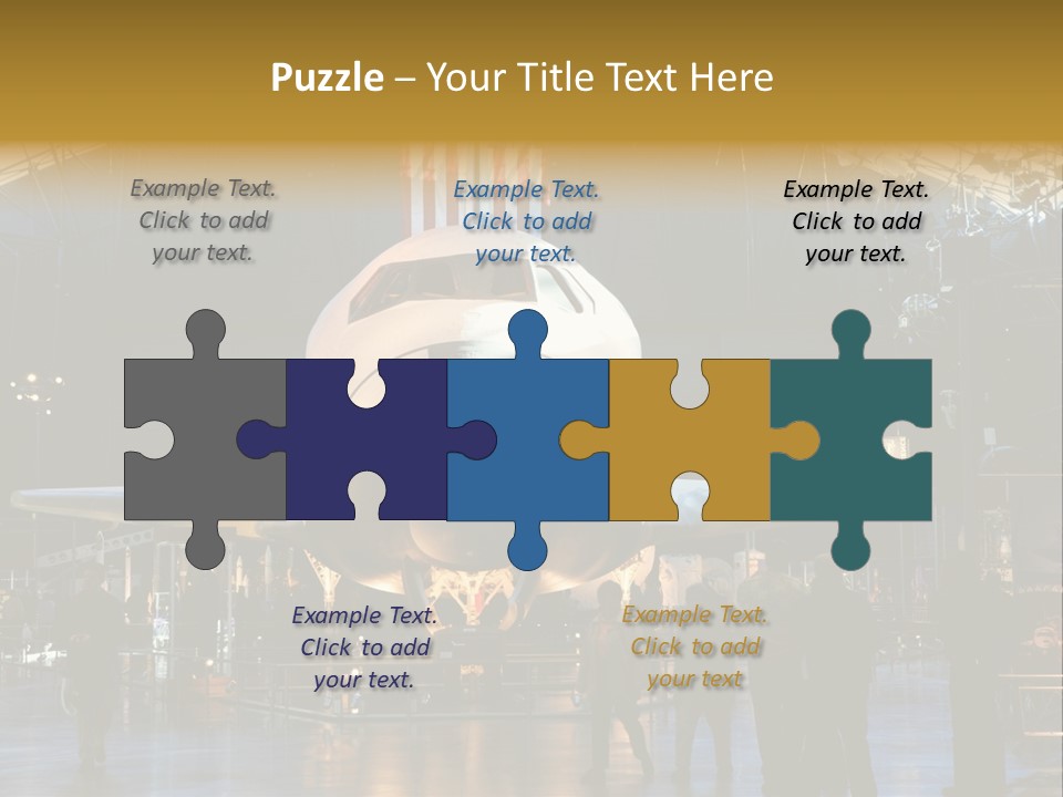 Editorial Use Only. Space Shuttle Enterprise At The National Air And Space Museum. PowerPoint Template