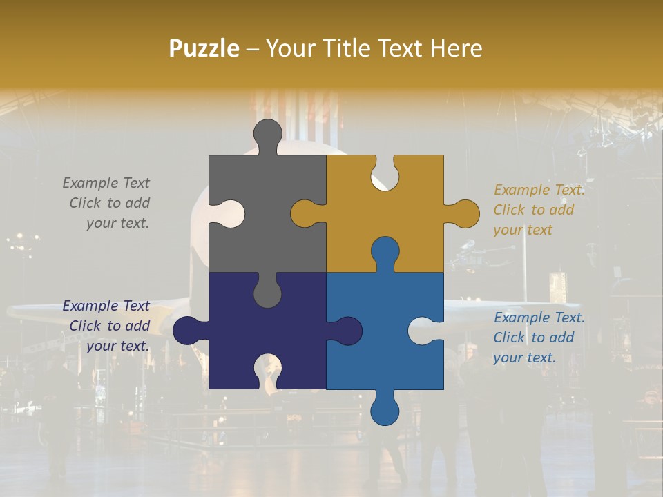 Editorial Use Only. Space Shuttle Enterprise At The National Air And Space Museum. PowerPoint Template