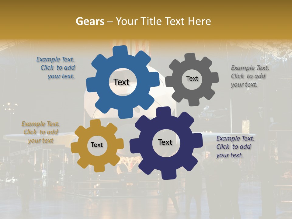 Editorial Use Only. Space Shuttle Enterprise At The National Air And Space Museum. PowerPoint Template