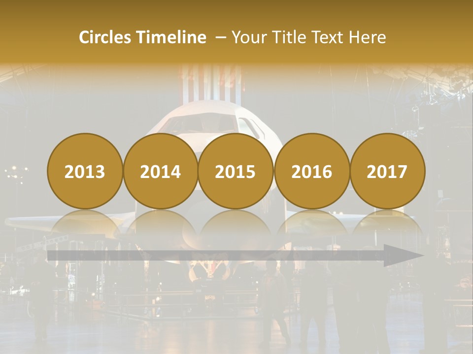 Editorial Use Only. Space Shuttle Enterprise At The National Air And Space Museum. PowerPoint Template