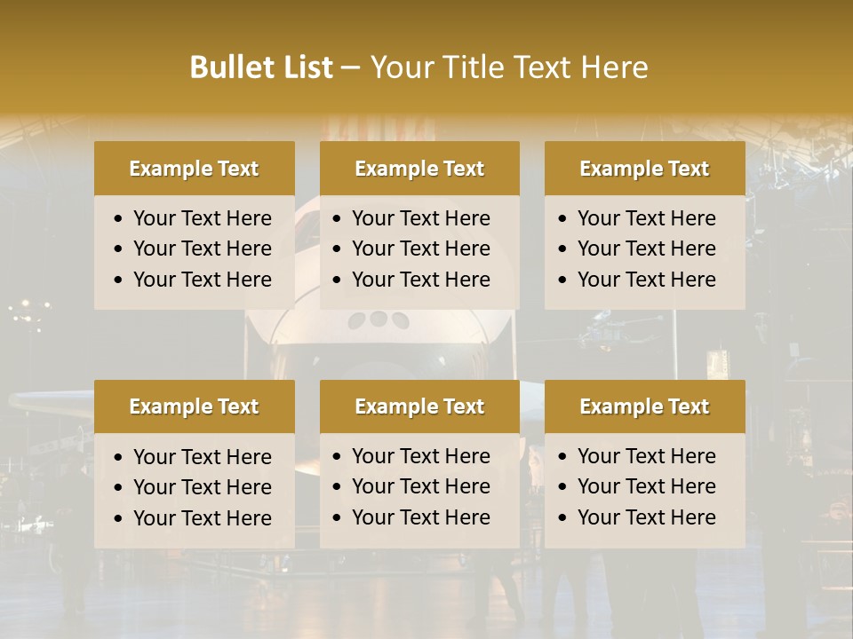 Editorial Use Only. Space Shuttle Enterprise At The National Air And Space Museum. PowerPoint Template
