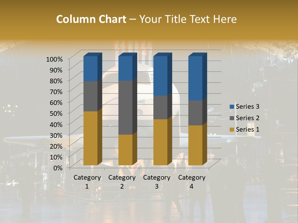 Editorial Use Only. Space Shuttle Enterprise At The National Air And Space Museum. PowerPoint Template