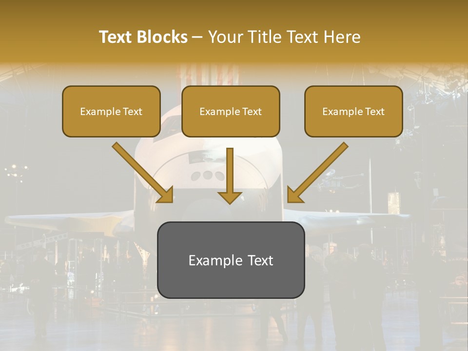 Editorial Use Only. Space Shuttle Enterprise At The National Air And Space Museum. PowerPoint Template