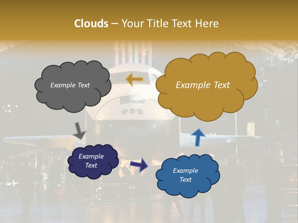 Editorial Use Only. Space Shuttle Enterprise At The National Air And Space Museum. PowerPoint Template