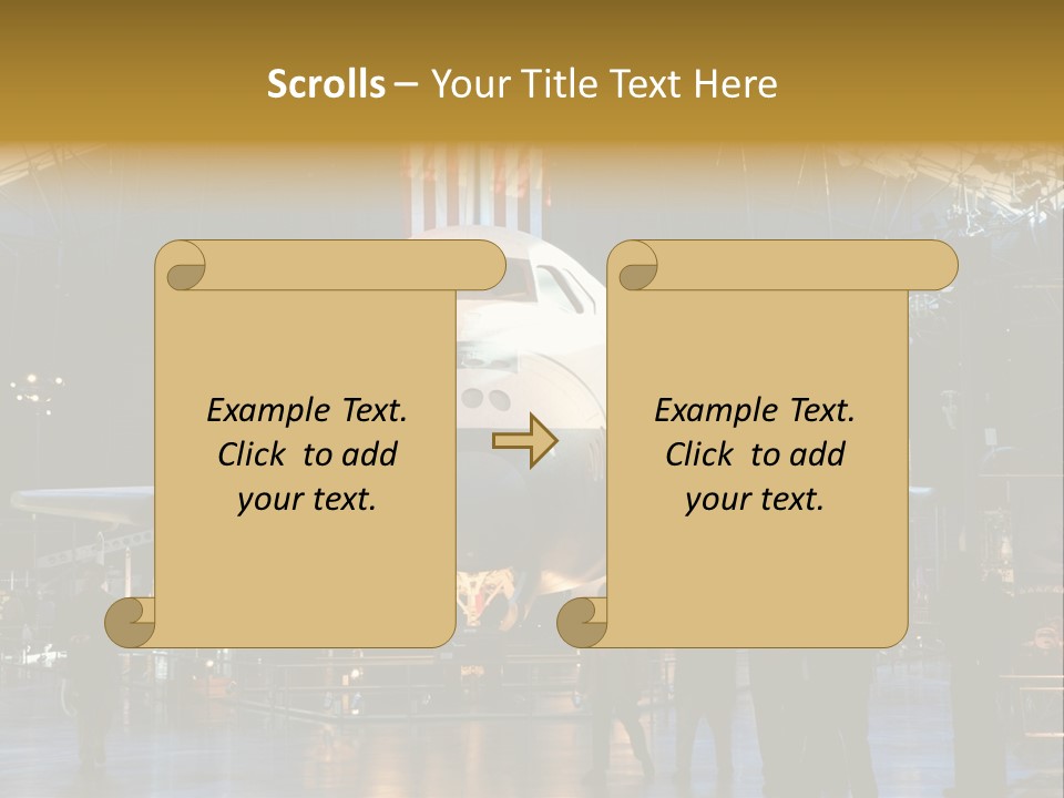 Editorial Use Only. Space Shuttle Enterprise At The National Air And Space Museum. PowerPoint Template