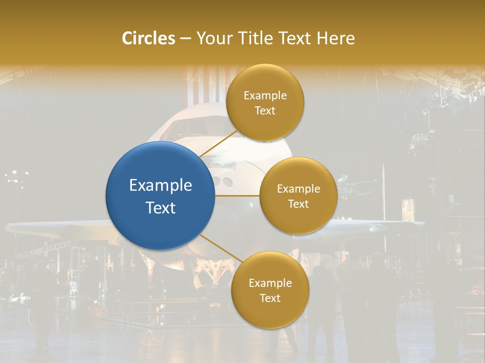 Editorial Use Only. Space Shuttle Enterprise At The National Air And Space Museum. PowerPoint Template