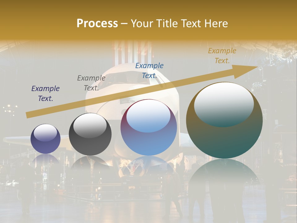 Editorial Use Only. Space Shuttle Enterprise At The National Air And Space Museum. PowerPoint Template