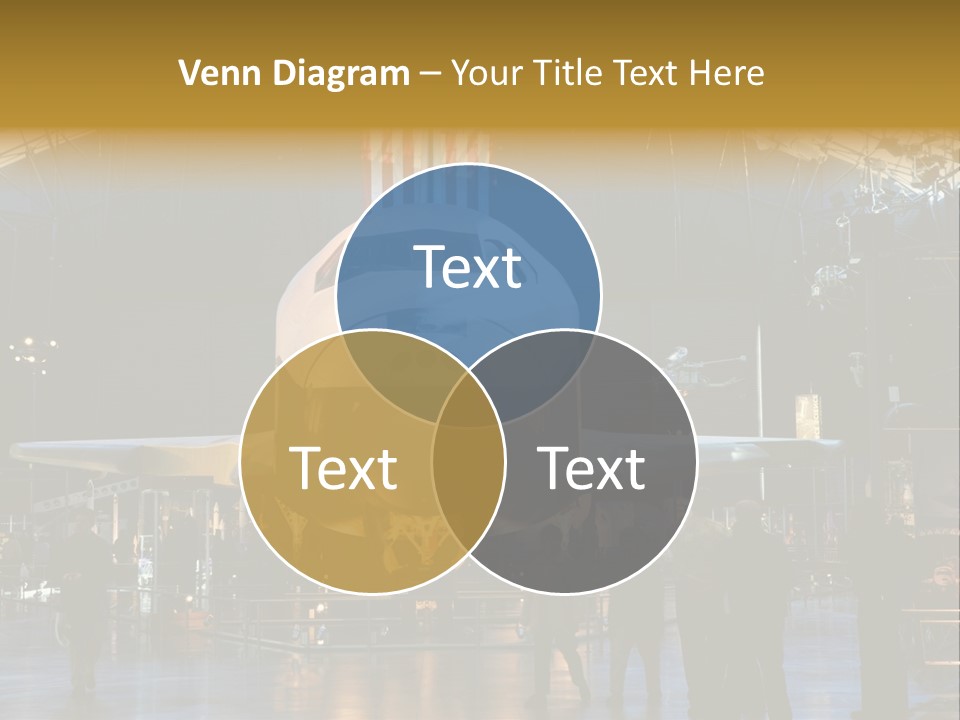 Editorial Use Only. Space Shuttle Enterprise At The National Air And Space Museum. PowerPoint Template