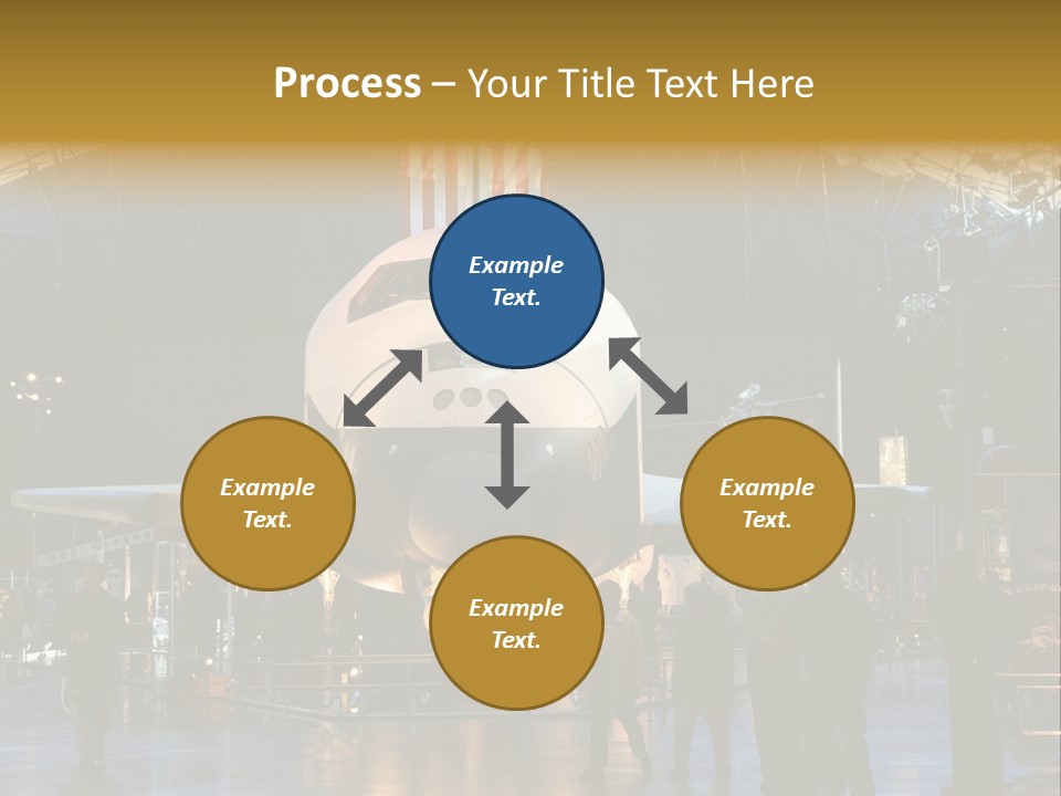 Editorial Use Only. Space Shuttle Enterprise At The National Air And Space Museum. PowerPoint Template