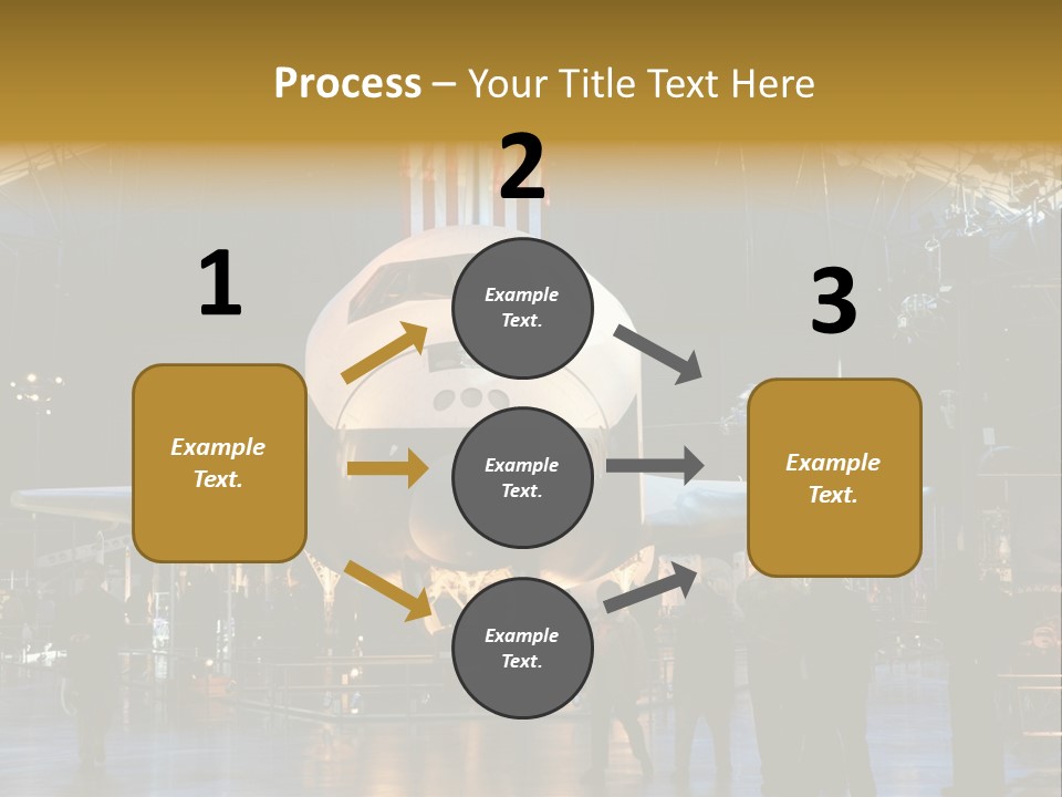 Editorial Use Only. Space Shuttle Enterprise At The National Air And Space Museum. PowerPoint Template