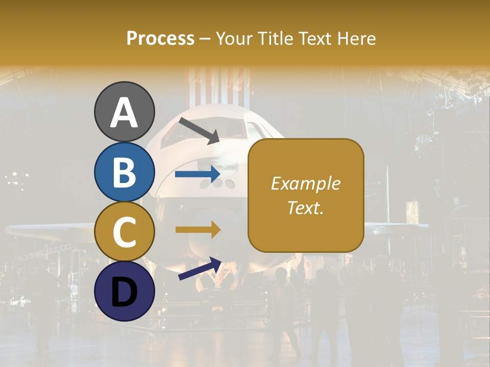 Editorial Use Only. Space Shuttle Enterprise At The National Air And Space Museum. PowerPoint Template