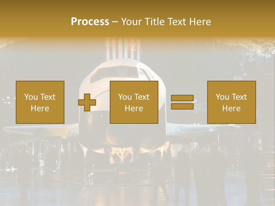Editorial Use Only. Space Shuttle Enterprise At The National Air And Space Museum. PowerPoint Template
