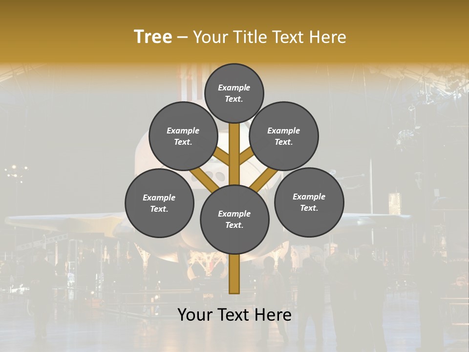 Editorial Use Only. Space Shuttle Enterprise At The National Air And Space Museum. PowerPoint Template