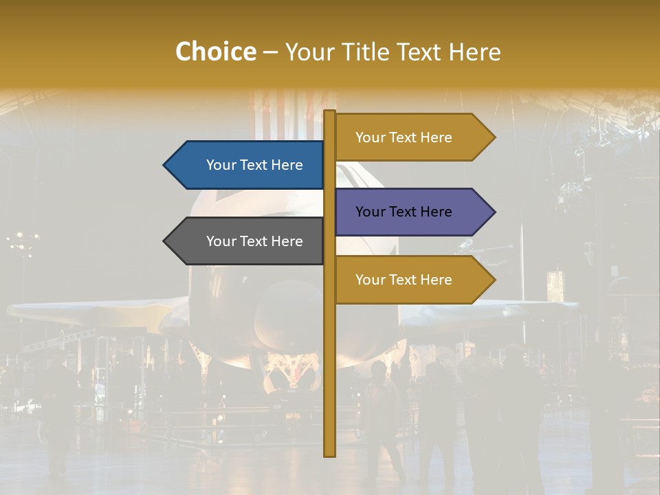 Editorial Use Only. Space Shuttle Enterprise At The National Air And Space Museum. PowerPoint Template