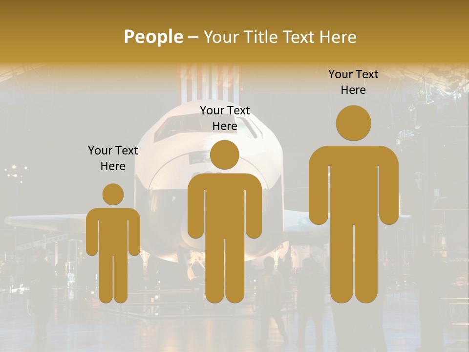 Editorial Use Only. Space Shuttle Enterprise At The National Air And Space Museum. PowerPoint Template