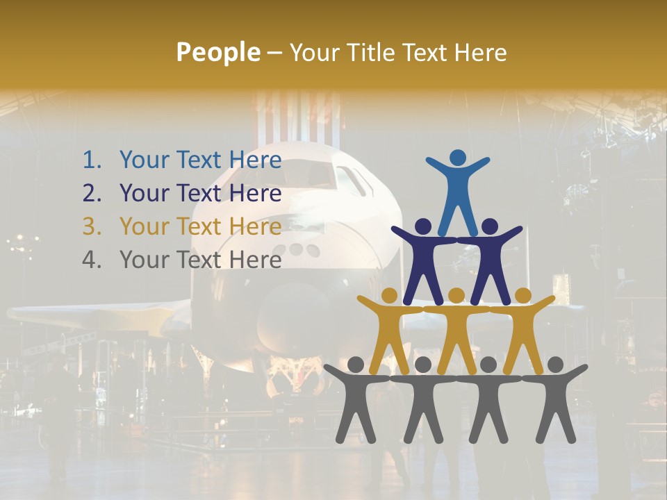 Editorial Use Only. Space Shuttle Enterprise At The National Air And Space Museum. PowerPoint Template