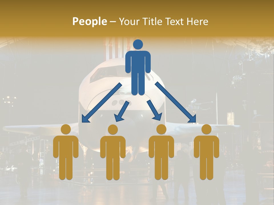 Editorial Use Only. Space Shuttle Enterprise At The National Air And Space Museum. PowerPoint Template