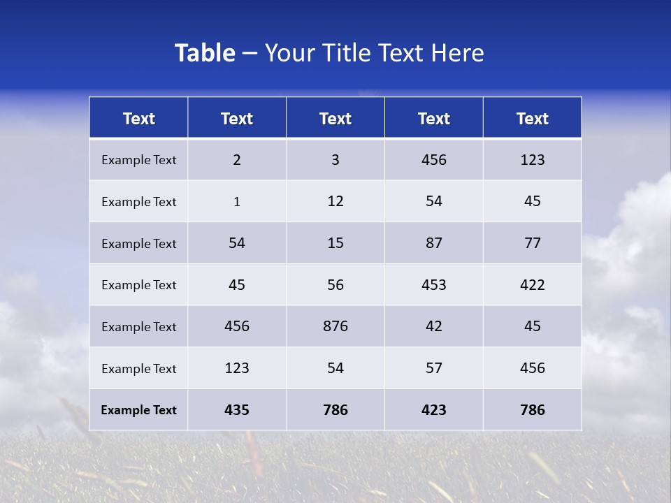 Man Jumping On A Green Meadow With A Beautiful Cloudy Sky PowerPoint Template