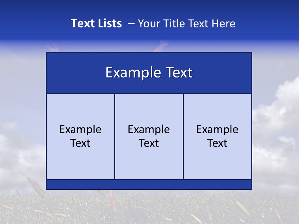 Man Jumping On A Green Meadow With A Beautiful Cloudy Sky PowerPoint Template