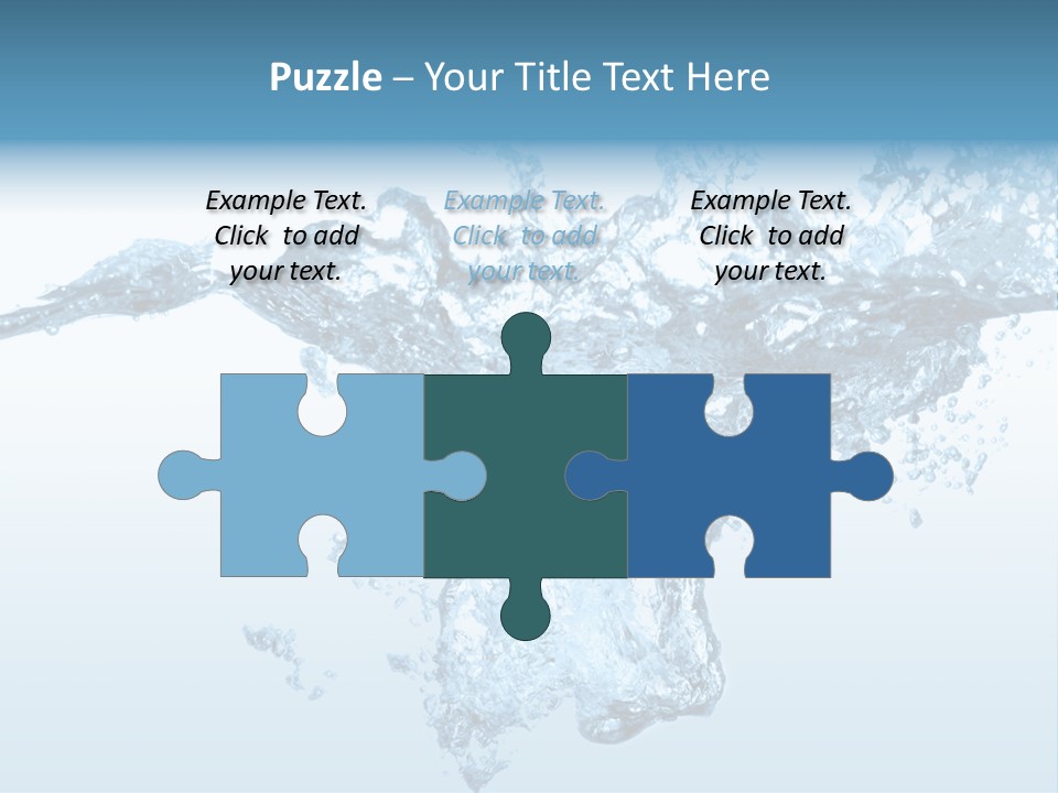 Water Splash PowerPoint Template