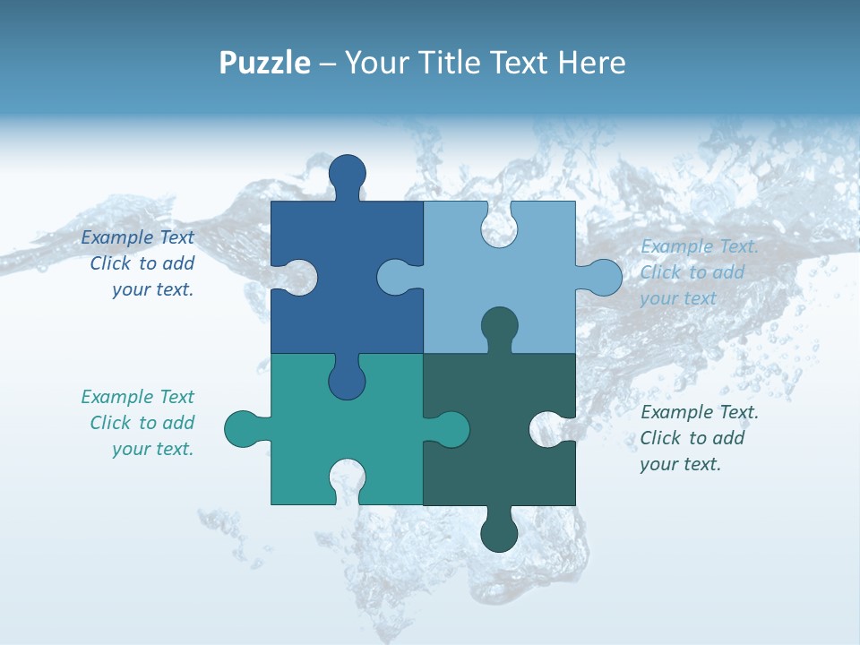 Water Splash PowerPoint Template