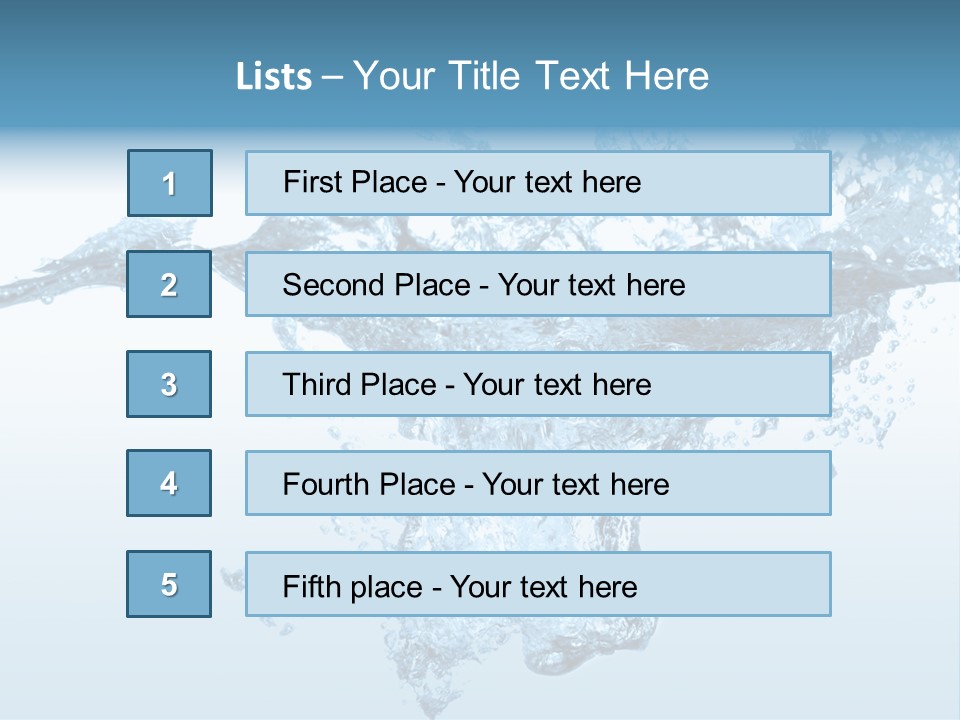 Water Splash PowerPoint Template