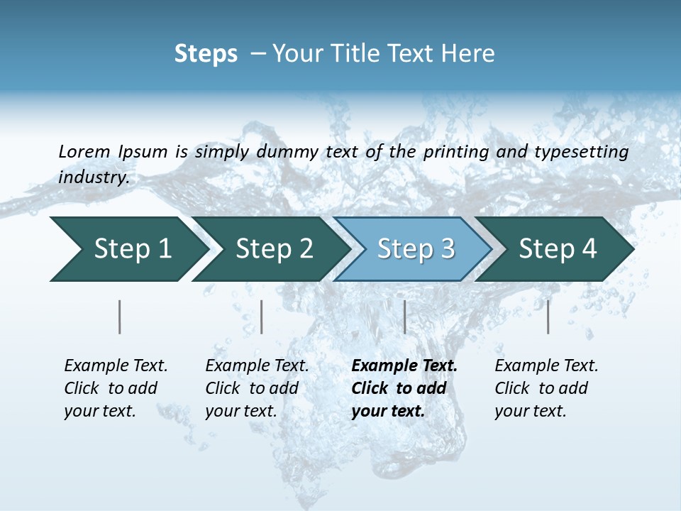 Water Splash PowerPoint Template