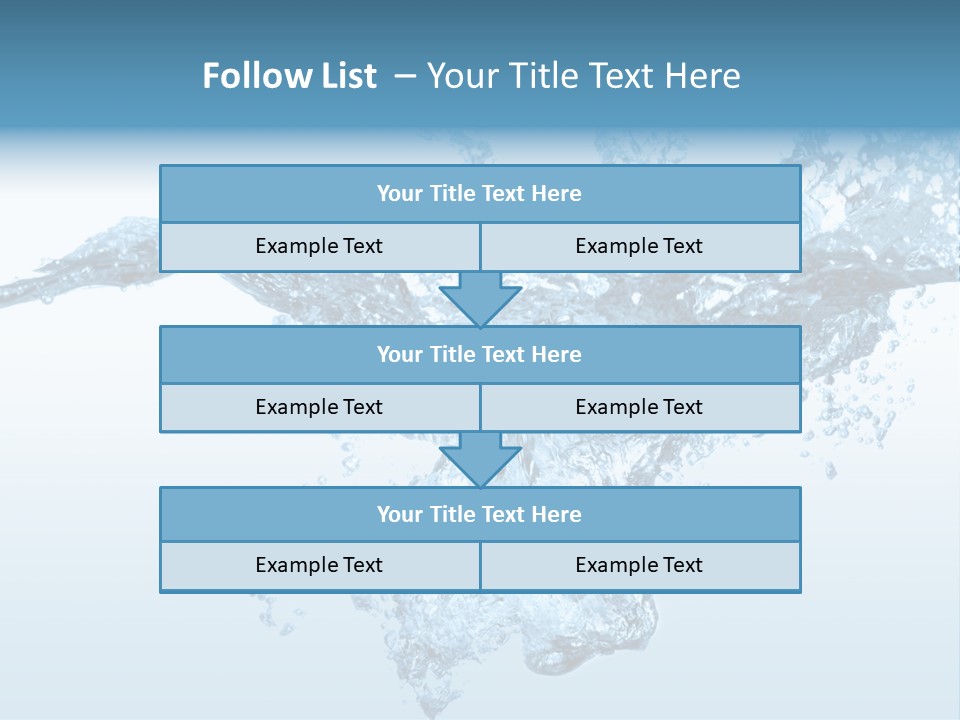 Water Splash PowerPoint Template