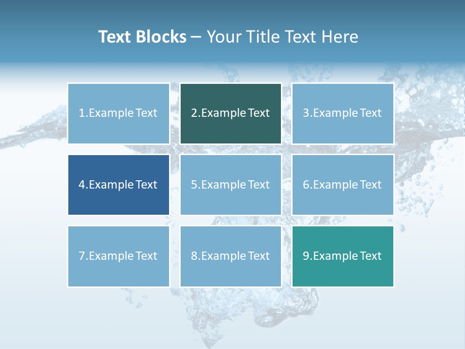 Water Splash PowerPoint Template