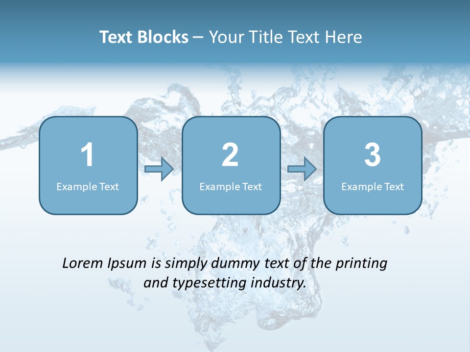 Water Splash PowerPoint Template