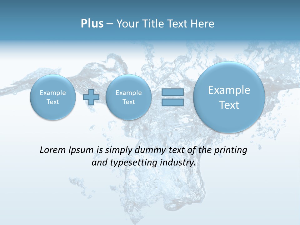 Water Splash PowerPoint Template
