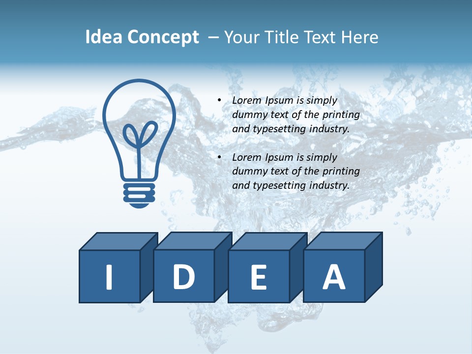 Water Splash PowerPoint Template