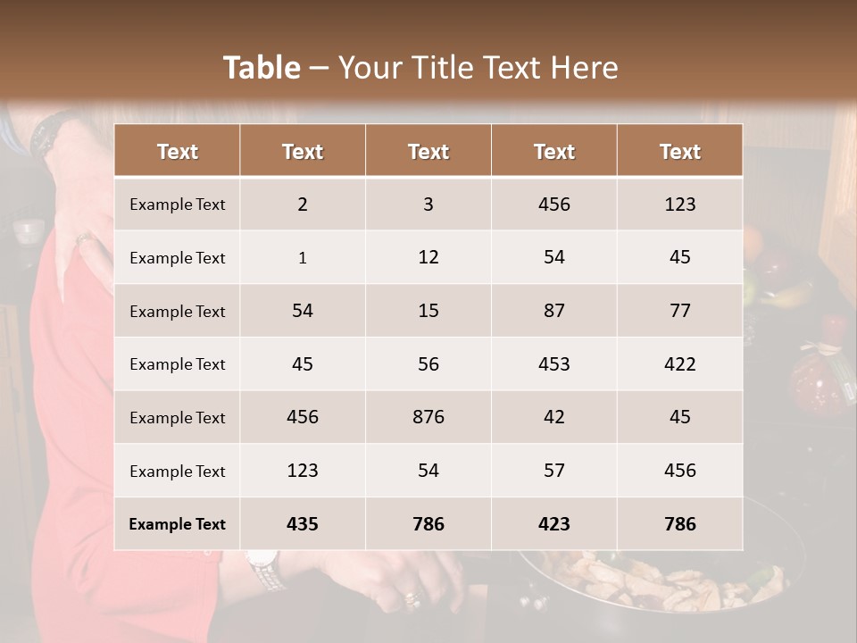 "What's For Dinner?" PowerPoint Template