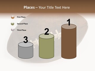 Old Leather Ball To Play Rugby. PowerPoint Template