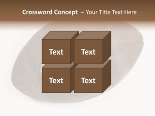 Old Leather Ball To Play Rugby. PowerPoint Template