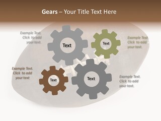 Old Leather Ball To Play Rugby. PowerPoint Template