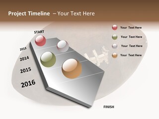 Old Leather Ball To Play Rugby. PowerPoint Template